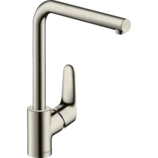 Змішувач для кухонної мийки HANSGROHE FOCUS 31817800, нержавіюча сталь