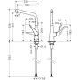 Змішувач для кухонної мийки HANSGROHE METRIS 14822000