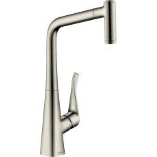 Змішувач для кухонної мийки HANSGROHE METRIS 14820800, нержавіюча сталь
