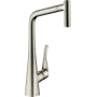 Змішувач для кухонної мийки HANSGROHE METRIS 14820800, нержавіюча сталь