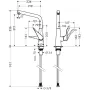 Змішувач для кухонної мийки HANSGROHE METRIS 14823000