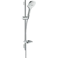Душовий набір із душовою штангою та мильницею HANSGROHE RAINDANCE SELECT 26622400, хром з білим