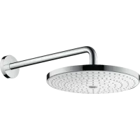 Верхній душ з тримачем HANSGROHE RAINDANCE SELECT 27378400, хром з білим