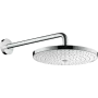 Верхній душ з тримачем HANSGROHE RAINDANCE SELECT 27378400, хром з білим