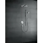 Верхній душ з тримачем HANSGROHE RAINDANCE SELECT 27378400, хром з білим