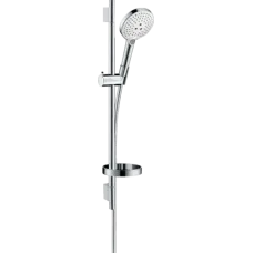 Душовий набір із душовою штангою та мильницею HANSGROHE RAINDANCE SELECT 26632400, хром з білим