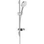 Душовий набір із душовою штангою та мильницею HANSGROHE RAINDANCE SELECT 26632400, хром з білим