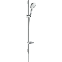 Душовий набір із душовою лійкою та мильницею HANSGROHE RAINDANCE SELECT 26623400, хром з білим