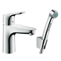 Змішувач раковини з гігієнічним душем і донним клапаном HANSGROHE FOCUS 31927000