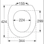 Кришка для унітазу VILLEROY & BOCH AMADEA 881061R1, CeramicPlus, білий