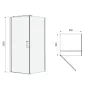 Душова кабіна EGER RUDAS 90x90 L 599-001/1L