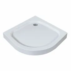 Піддон напівкруглий 80Х80 із сифоном EGER TISZA 599-0808R, білий