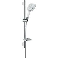 Душовий набір із душовою штангою та мильницею HANSGROHE RAINDANCE SELECT 27856400, хром з білим