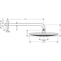 Верхній душ з тримачем HANSGROHE RAINDANCE SELECT 27378000