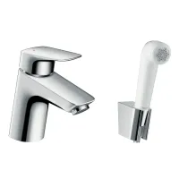 Змішувач для умивальника з гігієнчіним душем HANSGROHE LOGIS 71290000