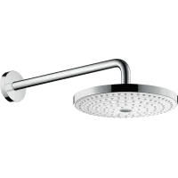 Верхній душ з тримачем HANSGROHE RAINDANCE SELECT 26466400, хром з білим