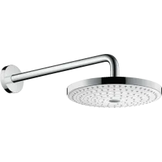 Верхній душ з тримачем HANSGROHE RAINDANCE SELECT 26466400, хром з білим