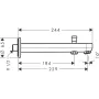 Вилив для ванни HANSGROHE METRIS 31416000