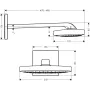Верхній душ HANSGROHE RAINDANCE SELECT 26468400, хром з білим