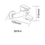 Змішувач для ванни RJ RAFT RBZ075-3, хром