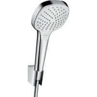 Душовий набір із тримачем і душовим шлангом HANSGROHE CROMA SELECT 26425400, хром з білим