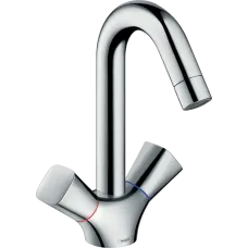 Змішувач для раковини з двома рукоятками HANSGROHE LOGIS 71221000