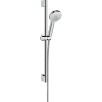 Душовий набір із душовою штангою HANSGROHE CROMETTA 26652400, хром з білим