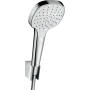 Душовий набір із тримачем і душовим шлангом HANSGROHE CROMA SELECT 26424400, хром з білим
