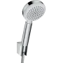 Душовий набір із душовим шлангом HANSGROHE CROMETTA 26664400, хром з білим