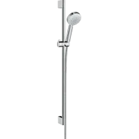 Душовий набір із душовою штангою HANSGROHE CROMETTA 26658400, хром з білим