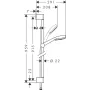 Душовий набір HANSGROHE CROMETTA 26656400, хром з білим