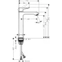 Змішувач для раковини без донного клапана HANSGROHE METRIS 31185000