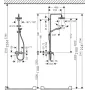 Душова система HANSGROHE CROMA SELECT 27258400, хром з білим