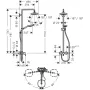 Душова система HANSGROHE CROMA SELECT 27258400, хром з білим