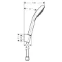 Гарнітур душовий HANSGROHE CROMA SELECT E 26413400, білий