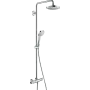 Душова система з термостатом HANSGROHE CROMA SELECT 27256400, хром з білим