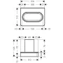 Стаканчик для зубних щіток AXOR UNIVERSAL SOFTSQUARE 42834000