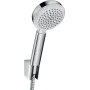 Душовий набір із душовим шлангом HANSGROHE CROMETTA 26666400, хром з білим