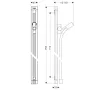 Штанга для душу зі шлангом для душу HANSGROHE UNICA 27636000
