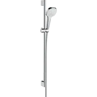 Душовий набір зі штангою HANSGROHE CROMA SELECT 26594400, хром з білим