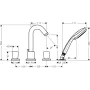 Змішувач на борт ванни HANSGROHE LOGIS 71314000