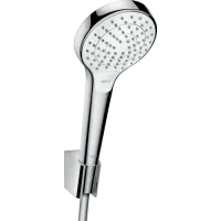 Душовий набір із тримачем і душовим шлангом HANSGROHE CROMA SELECT 26421400, хром з білим