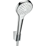 Душовий набір із тримачем і душовим шлангом HANSGROHE CROMA SELECT 26421400, хром з білим