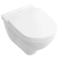 Унітаз підвісний круговий змив VILLEROY & BOCH O.NOVO 5660HR01, Directflush без обідка з кришкою Soft Closing, білий