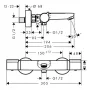 Змішувач для ванни HANSGROHE VERSOSTAT 15348000