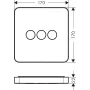 Вентиль для 3 споживачів AXOR SHOWER SELECT 36773000, softsquare, СМ
