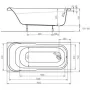 Ванна акрилова KOLO SENSA 150x70 XWP355000N