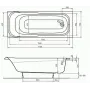 Ванна акрилова KOLO SENSA 170x70 XWP357000N