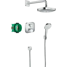 Душова система з термостатом прихованого монтажу HANSGROHE CROMA SLECT E 27294000
