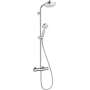 Душова система з термостатом HANSGROHE CROMETTA 27265400, хром з білим